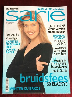 SARIE mag (South Africa) 25-July-2001 Chantell Stander Santie Botha singer Dozi
