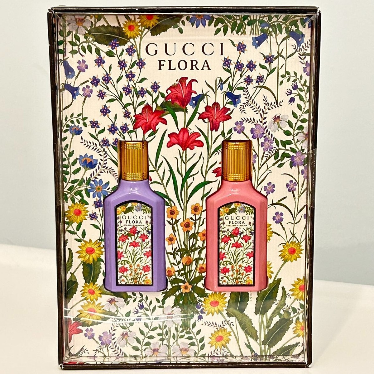 GUCCI FLORA 2PC MINI Gorgeous Gardenia Magnolia EDP perfume set