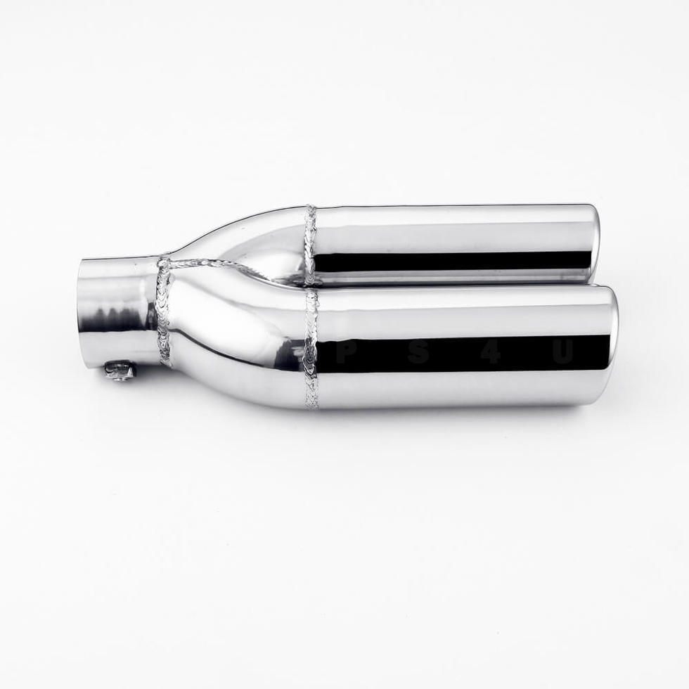 2.5 Inch Inlet 4 Inch Outlet Universal Silvery Weld-on Exhaust Tip