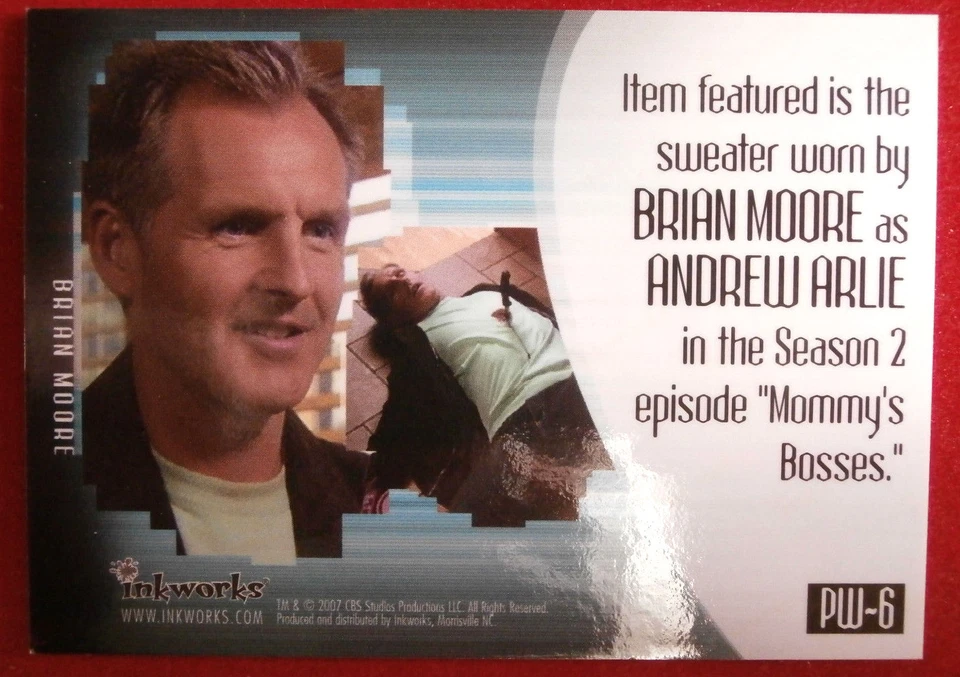 THE 4400 - Season Two - ANDREW ARLIE as BRIAN MOORE - Costume Card - 2007 - PW-6 - Image 2 of 2