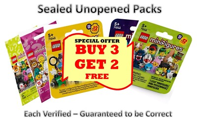 Lego Minifigures UNOPENED BUY GET FREE!