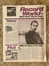The Who Record World Magazine Peaches Records avril 1979