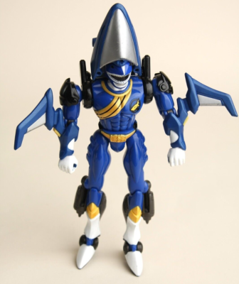 Power Rangers Wild Force Deluxe Zord Morphin Blue Shark Ranger