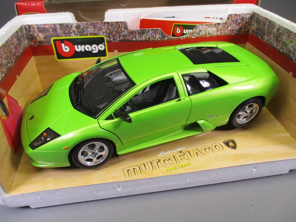 AX260 BURAGO 1/18 1:18 LAMBORGHINI MURCIELAGO REF 3316 VERTE - Photo 4/4