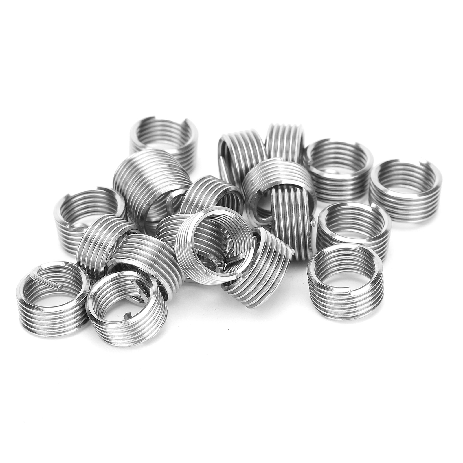 20 X Thread Repair Sleeve Bushing Screw Stainless Steel Thread Insert