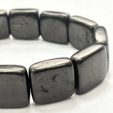 Shungite bracelet EGOIST MALE 13 SQUARE beads EMF protection Russia