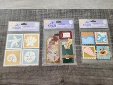 Lot Scrapbooking 3D Stickers Beach Ocean Vacation Travel Retired NEW 29