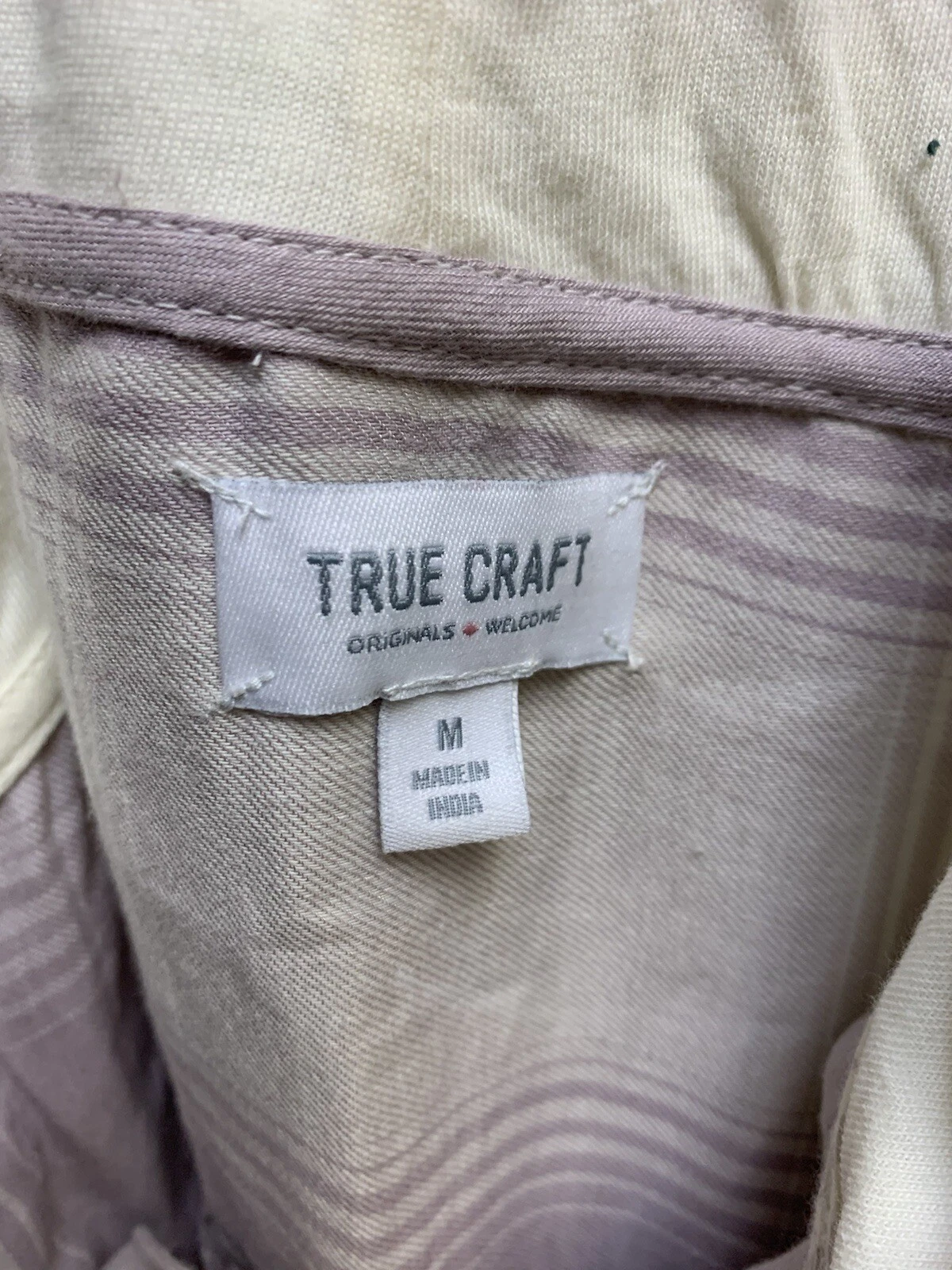 OFF WHITE Felpa donna con cappuccio True Craft morbida media coulisse avorio viola bottoni L S