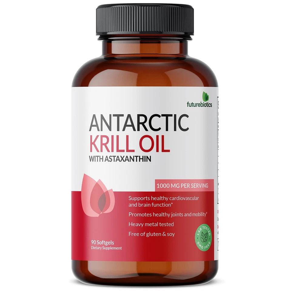 Aceite de krill antártico Futurebiotics 1000 mg con astaxantina Foto 4 de 4