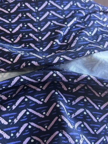 Title Nine Wrappers Delight Pallay Navy Print 3/4 Slv Dress Zip Pockets S-NWOT - Picture 9 of 10