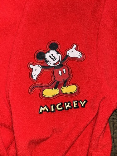 Kid’s Walt Disney Mickey Mouse Robe Size 4/5 Red - Picture 5 of 6