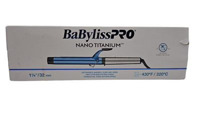 BaBylissPRO Nano Titanium Extended Barrel Curling Iron 1 1/4''/32mm