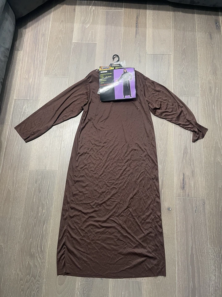 Disfraz de Monje Totally Ghoul Para Hombre NUEVO Collar Cinturón Capucha Halloween Talla Única Foto 2 de 4