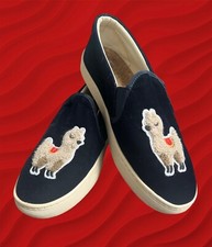SOLUDOS Anthropologie Womens Size 9 Navy Velv...