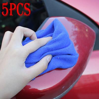 5× Microfiber Cleaning Cloth Towel No-Scratch Rag Car Washing Detailing 30x30cm