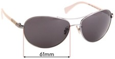 SFx Replacement Sunglass Lenses fits Coach HC7006 Allegra - 61mm Wide