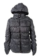 Moncler Doudoune Noire Femme Taille 2 Polyester Tres Bon État