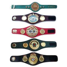 High-Quality Mini Boxing Belts for WBC, WBA, WBO, IBF, and IBO Championships