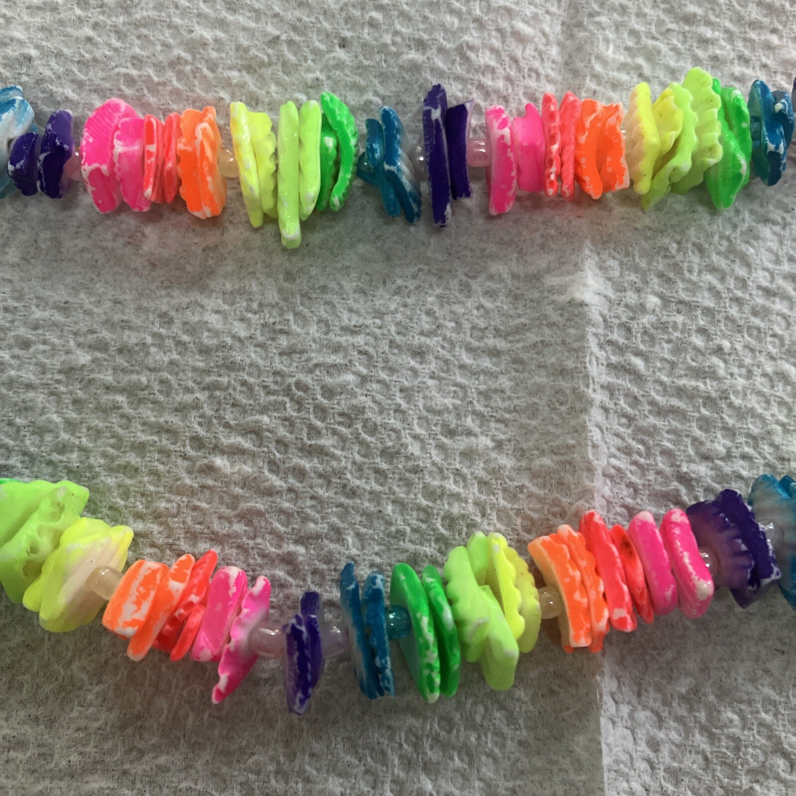 MULTI COLORED PUKA SHELL NECKLACE - image 10