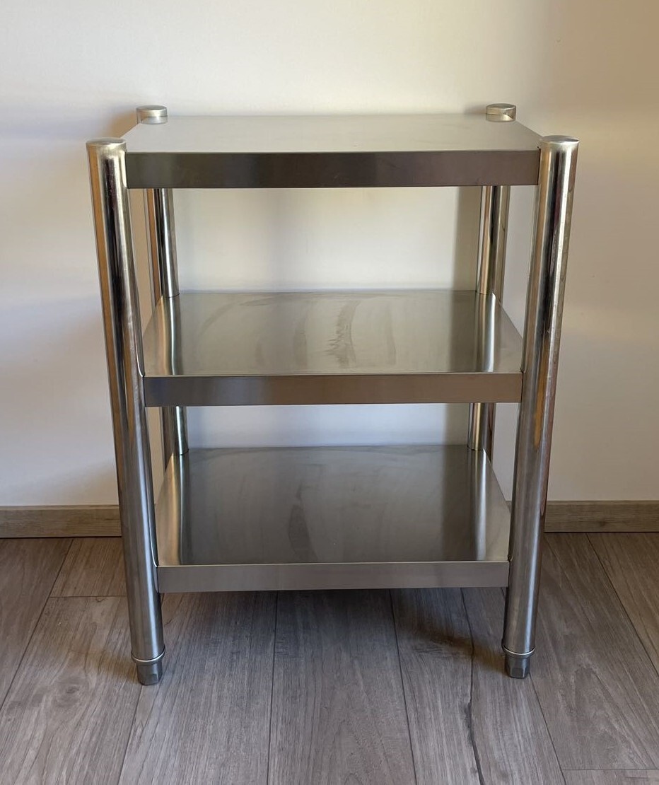 Edelstahl Küchenregal Regal gastro Schwerlastregal Lagerregal 3 Böden 40*60*80