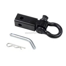 2" Trailer Hitch Receiver-3/4" D Ring Bow Shackle Heavy Duty Pulling