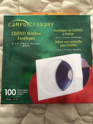 Compucessory CD/DVD Window Envelopes