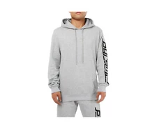 Black Pyramid Slant Zipper Heather Grey/Black Men's Hoodie Y5162149-HGR