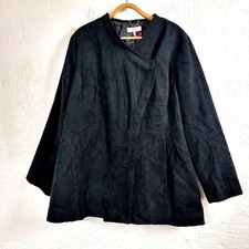 New MILLERS Womens Coat/Jacket Size 22 Black Long Sleeve V-Neck