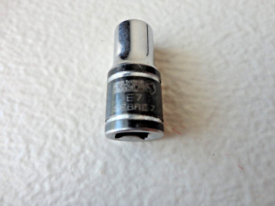 USED MATCO Tools Silver Eagle : Size E7 Torx INVERTED : SEBRE7 1/4''dr Socket