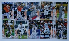 2020 Topps Opening Day Houston Astros Base Team Set of 10 Baseball Cards