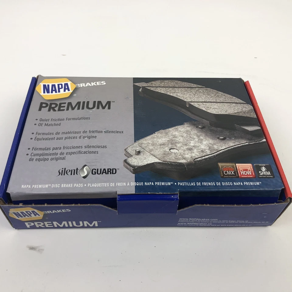 Juego de pastillas de freno delanteras NAPA Premium para Chevrolet GMC C3500 K3500 Ram 2500 90-02 Foto 4 de 4