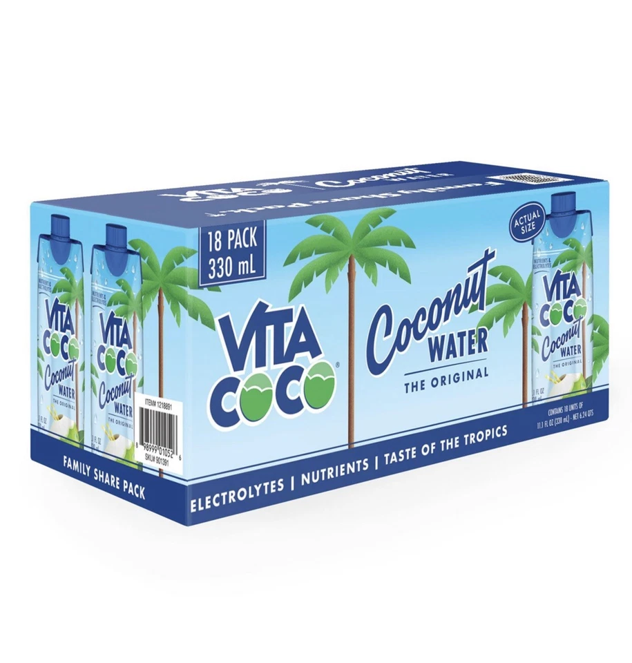 Vita Coco Coconut Water (11.1 fl. oz., 18 pk.)~Kosher/Gluten Free/Soy Free/Vegan - Image 2 of 4