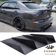 For Lexus Rear Diffuser 4 Shark Fins Bumper Lip Lower Spoiler Splitter