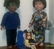 18"Doll Clothes made to fit A Girl My Life etc- Lot 0f 7- PJs, YA5