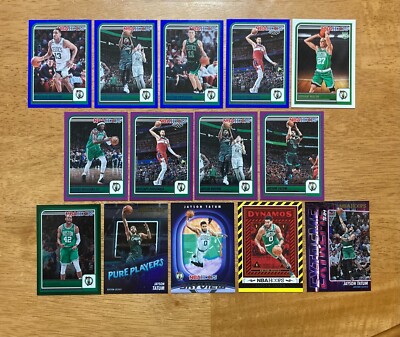 BostonCeltics 2023-24 Hoops 14 cards-Jayson Tatum,Jaylen Brown,parallels,inserts
