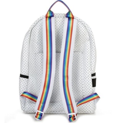 NEW parker and hyde Rainbow Stripe neoprene backpack MSRP 