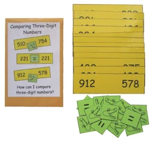 Teacher Made Math Learning Resource Center Game Comparing 3 Digit Numbers