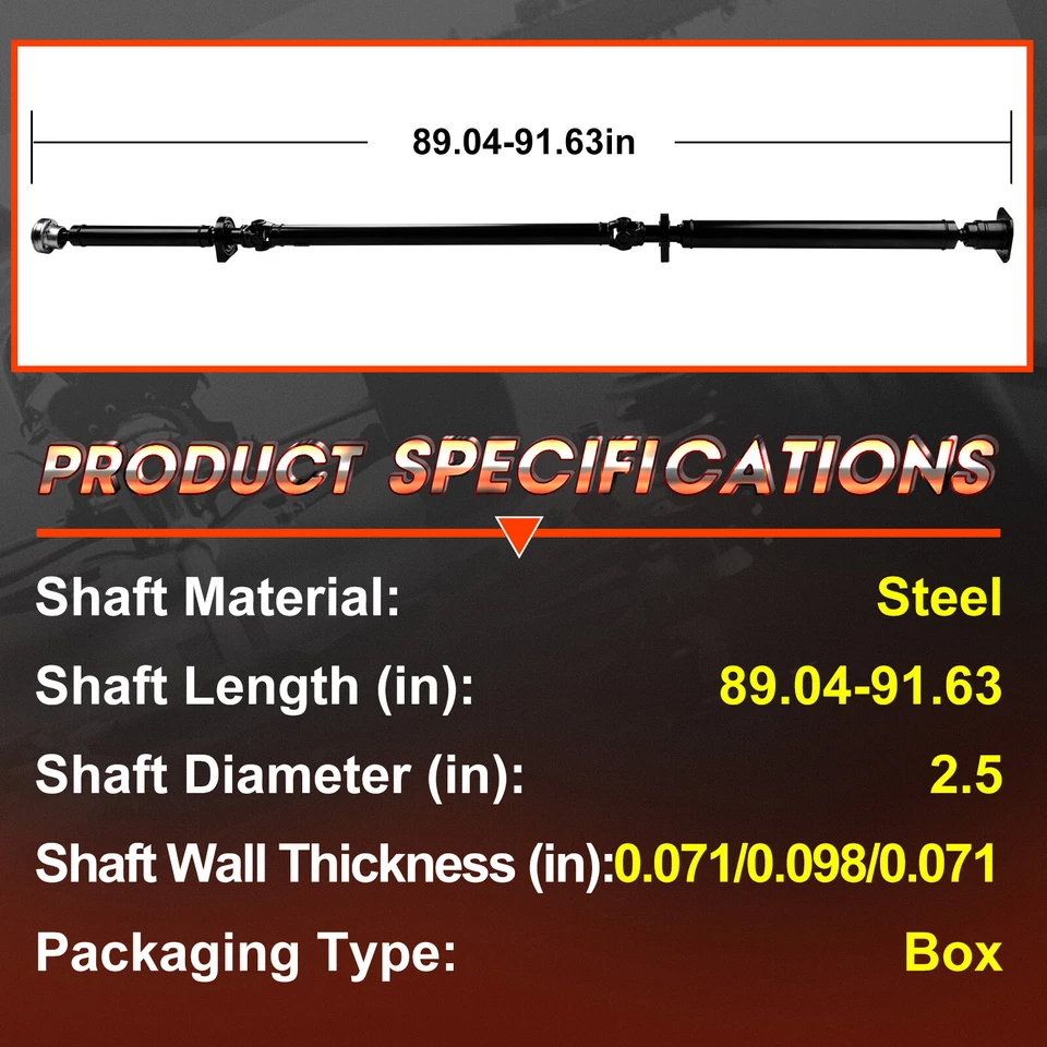 Rear Driveshaft Prop Shaft Assembly for Ford Flex 09-18 Lincoln MKT AWD 936-848 - Image 4 of 4