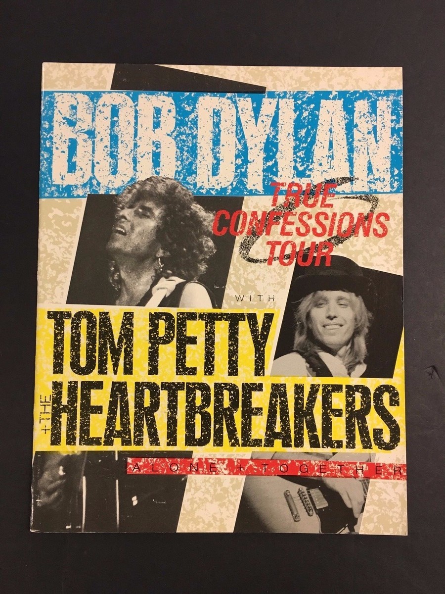 Bob Dylan Tom Petty 1986 Concert Tour Program Book TRUE