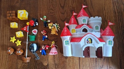 Jakks Super Mario Bros. Princess Peach's Castle Set & Mario Odyssey Lot 
