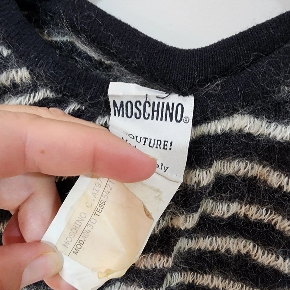 Vestido Moschino mohair, vintage RARO Foto 2 de 4