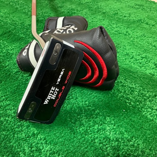 *NUOVO* ODYSSEY Bianco Caldo Versa Doppia Larga Doppia Curva SL Putter Acciaio -RH/34' - Foto 2 di 9
