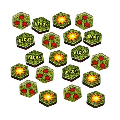 Litko Token Set Double-Sided Explosion & Decoy Mine New