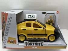 Fortnite Joy Ride Taxi Cab Vehicle & Cabbie Figure Set | Jazwares 4-inch HTF