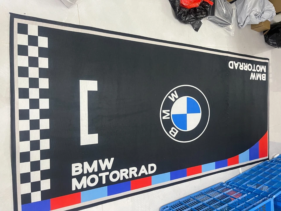 Alfombra Pit Mat PARA BMW Moto M Sport Garaje Moto S1000RR 220x100cm Foto 2 de 4