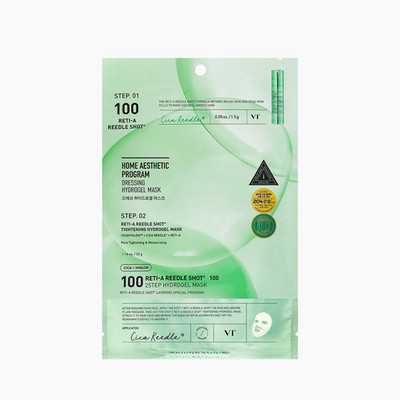 VT COSMETICS Reti-A Reedle Shot 100 2-Step Hydrogel Mask (4 Sheets) - Pore Care