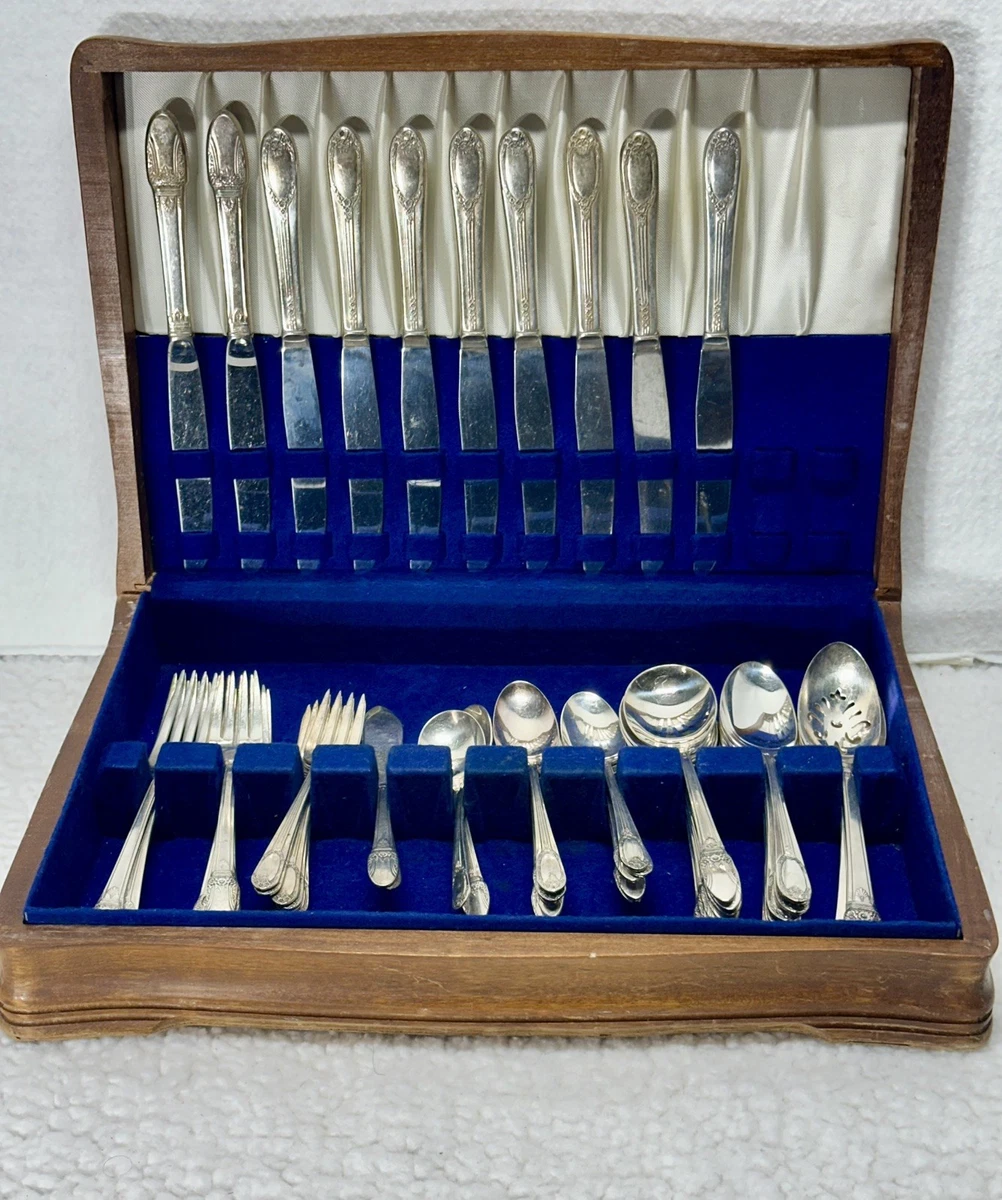 【Rogers Bros】 First Love ディナーセット 4名用20本 1847 Rogers Bros First Love Set Antique US Silver-Plated Flatware