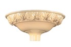 B&P Lamp 16" Torchiere, Embossed Roses Design, Nu-Gold