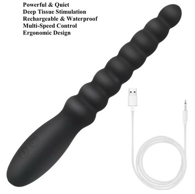 Male Personal Massager 10 Speed Modes Quite USB Charging Body Wellness Device