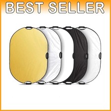 5-in-1 Oval Reflector for Photography Studio Lighting